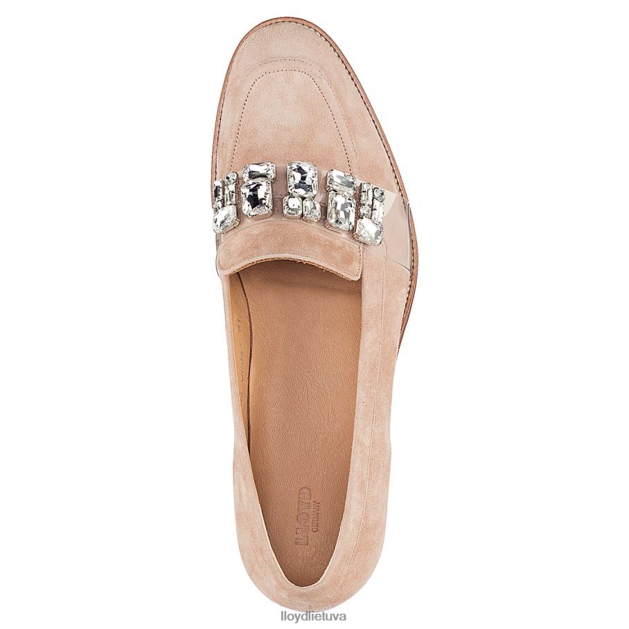 LLOYD zomšinė šlepetė moterys avalynė smėlio spalvos VF40PZ1139