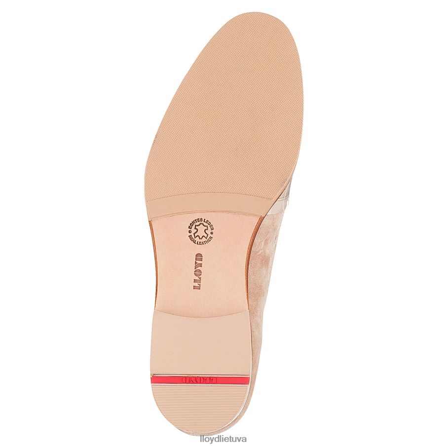 LLOYD zomšinė šlepetė moterys avalynė smėlio spalvos VF40PZ1139