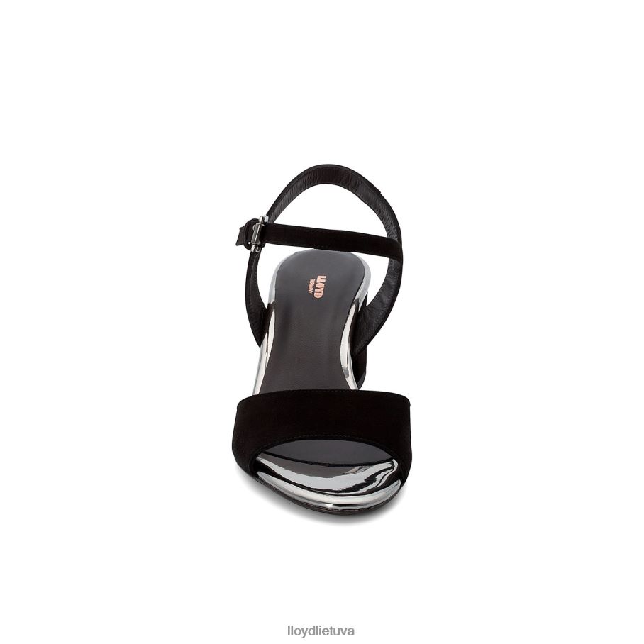 LLOYD zomšos paviršiaus sandalai moterys avalynė juodas VF40PZ1173