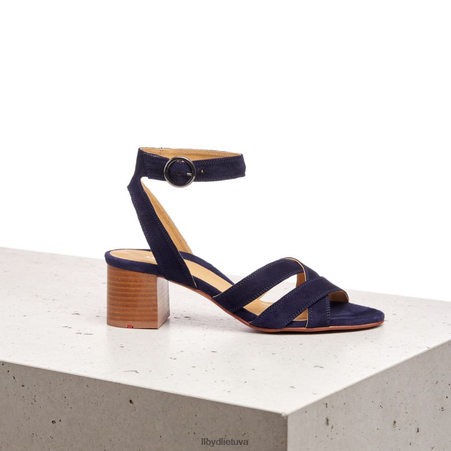 LLOYD zomšos paviršiaus sandalai moterys avalynė mėlyna VF40PZ1159