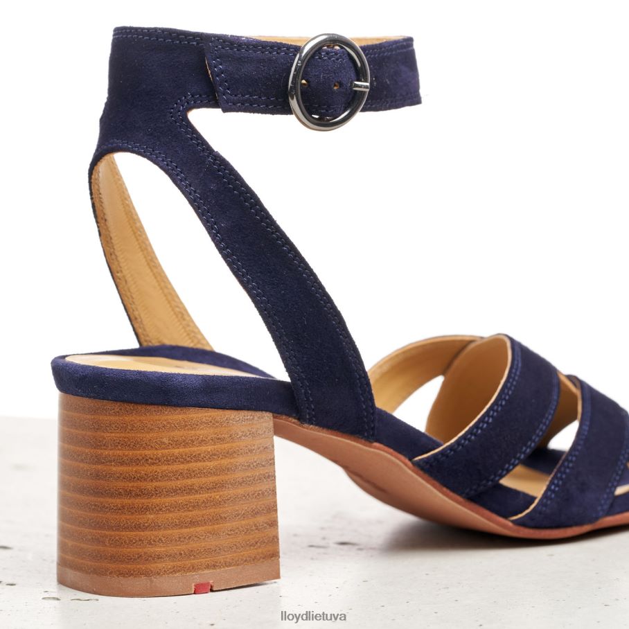 LLOYD zomšos paviršiaus sandalai moterys avalynė mėlyna VF40PZ1159