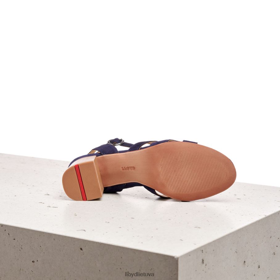 LLOYD zomšos paviršiaus sandalai moterys avalynė mėlyna VF40PZ1159