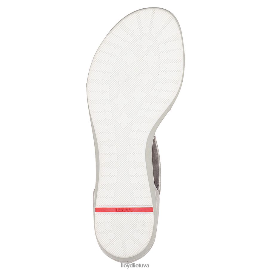 LLOYD zomšos paviršiaus sandalai moterys avalynė pilka VF40PZ1247