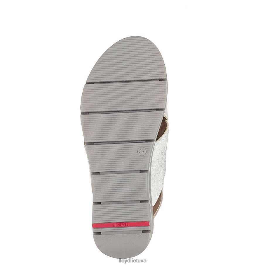 LLOYD zomšos paviršiaus sandalai moterys avalynė pilka VF40PZ1252