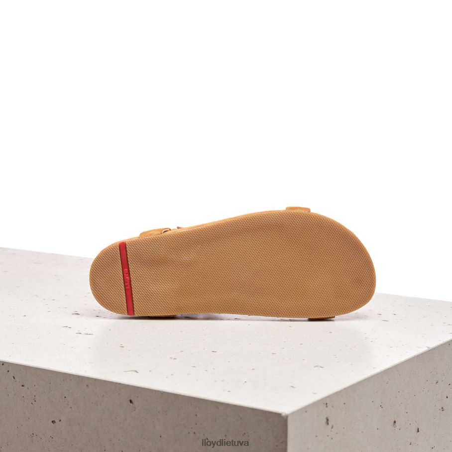 LLOYD zomšos paviršiaus sandalai moterys avalynė rudas VF40PZ1228