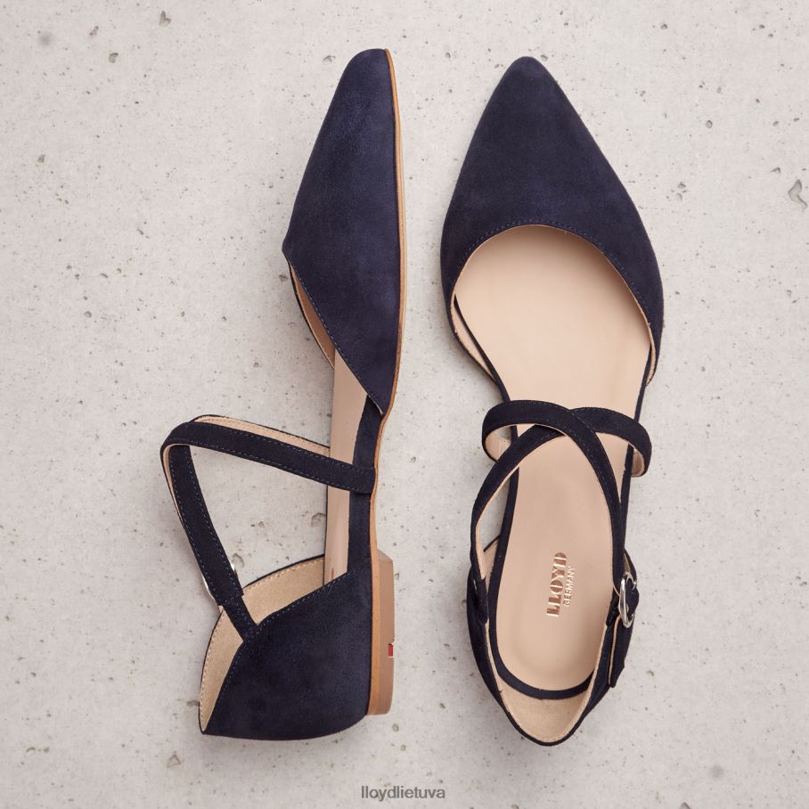 LLOYD zomšos sandalai moterys avalynė mėlyna VF40PZ1161