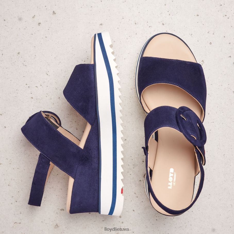 LLOYD zomšos sandalai moterys avalynė mėlyna VF40PZ1215
