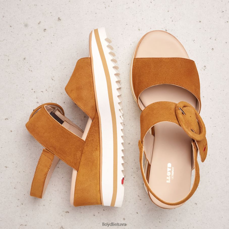 LLOYD zomšos sandalai moterys avalynė rudas VF40PZ1214