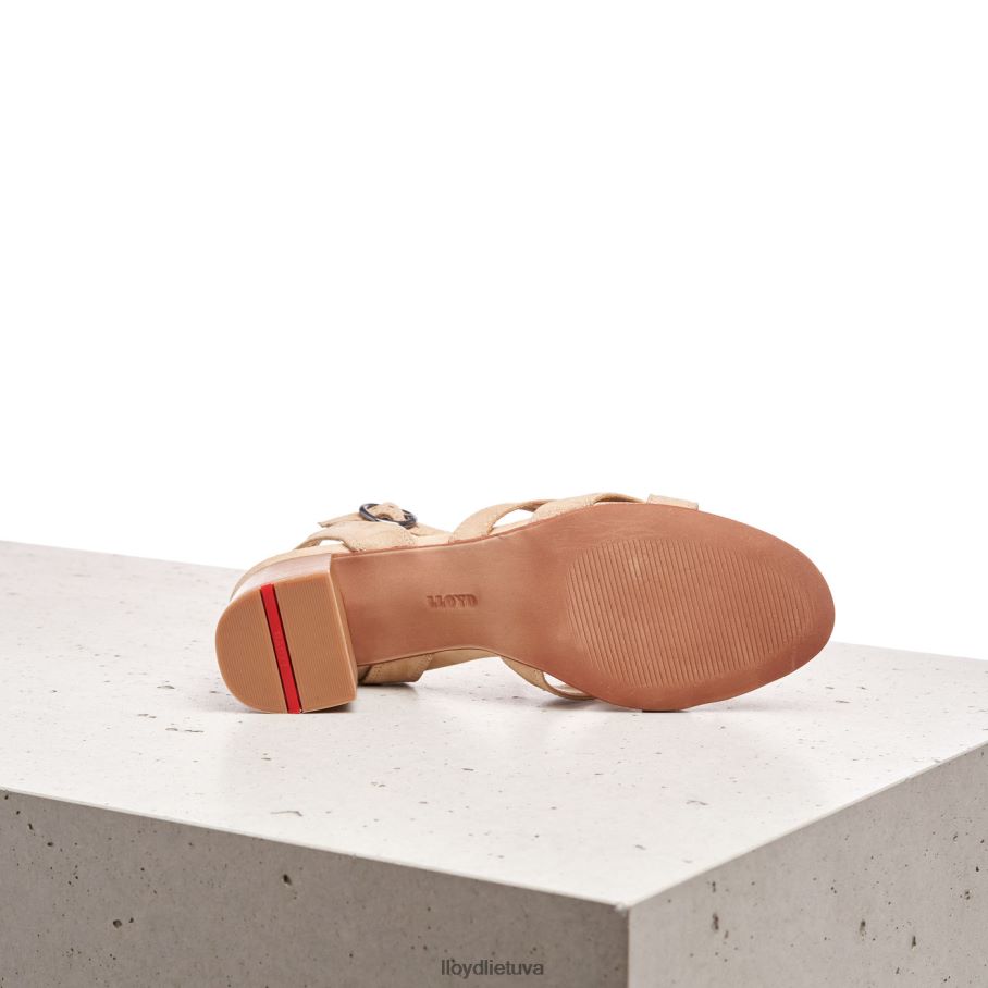LLOYD zomšos sandalai moterys avalynė smėlio spalvos VF40PZ1160