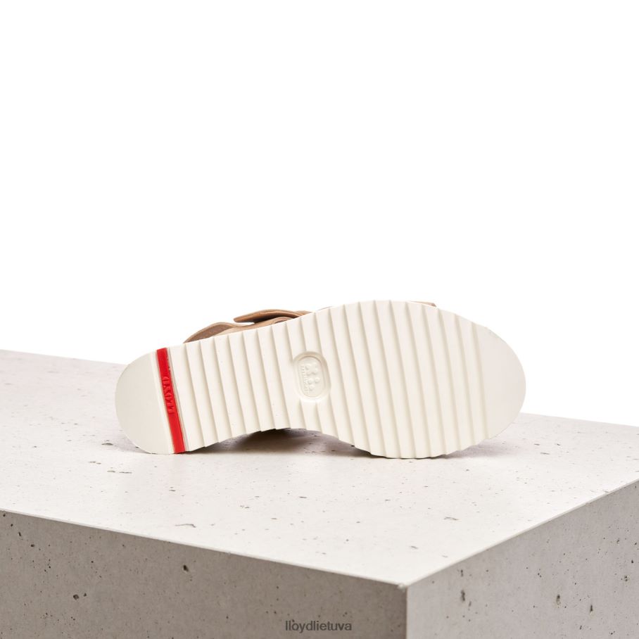 LLOYD zomšos sandalai moterys avalynė smėlio spalvos VF40PZ1224