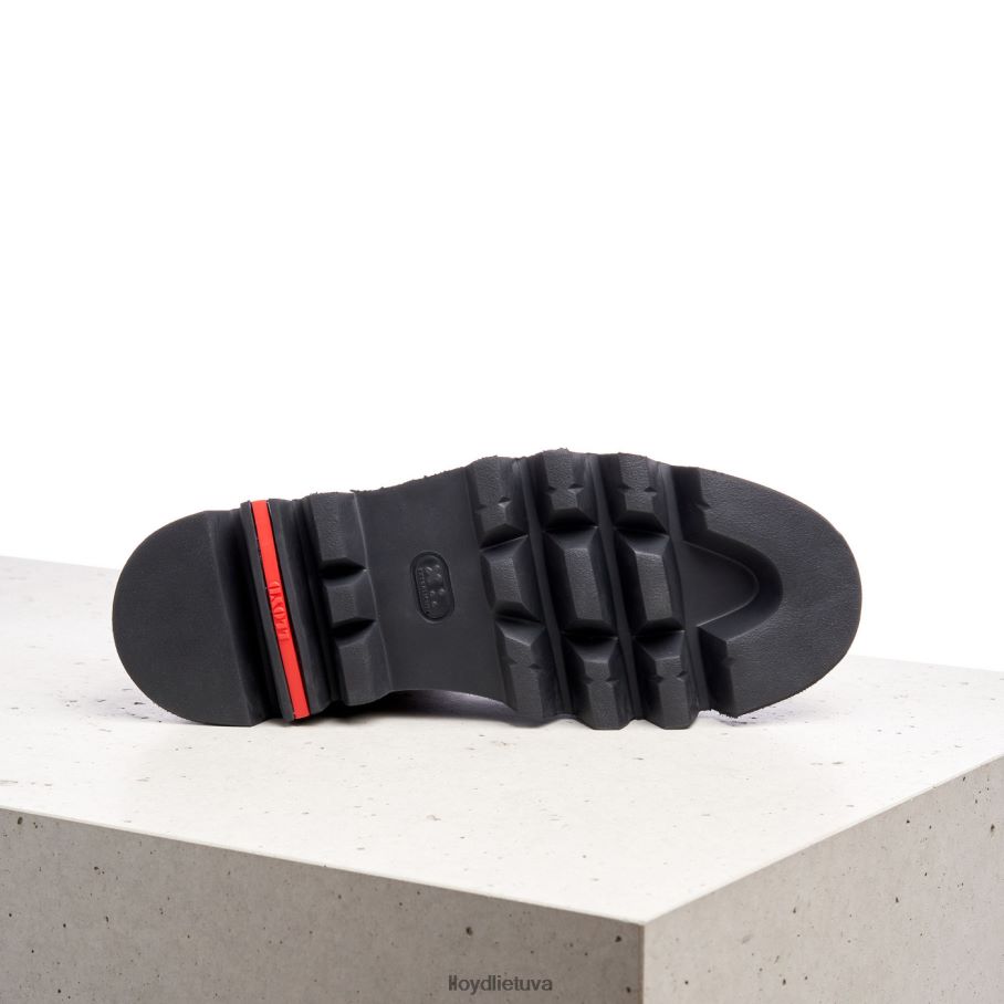 LLOYD šiurkščios odos užsegami kulkšnies batai moterys avalynė rudas VF40PZ946