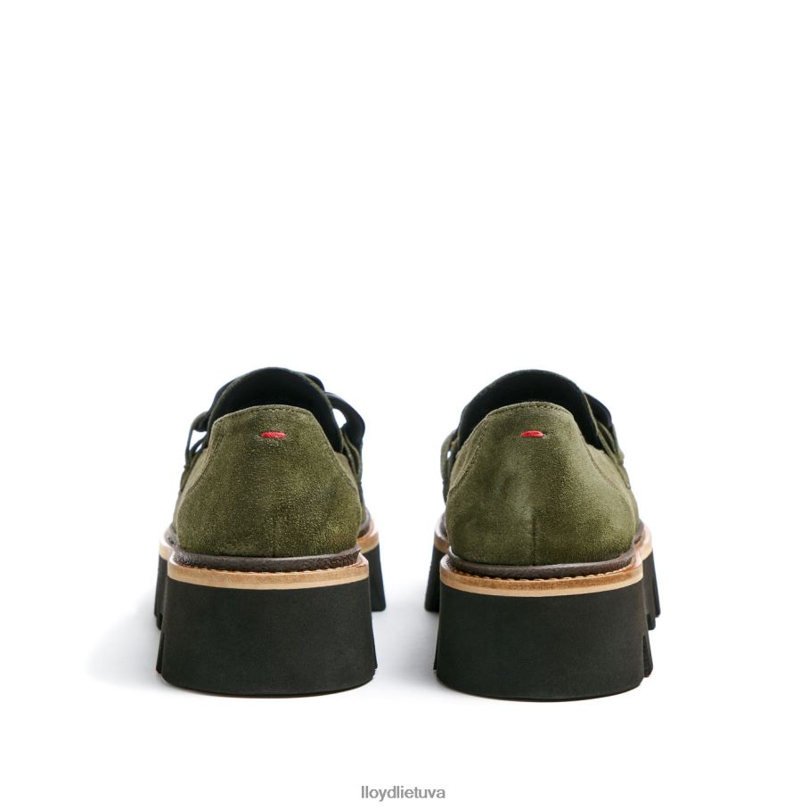 LLOYD šiurkščios odos šlepetės moterys avalynė žalias VF40PZ1019