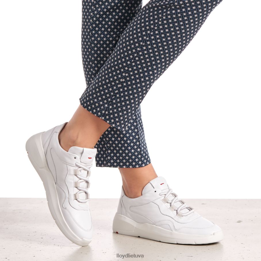 LLOYD žemi odiniai sportbačiai moterys avalynė baltas VF40PZ829