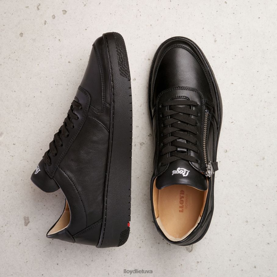 LLOYD žemi odiniai sportbačiai moterys avalynė juodas VF40PZ823