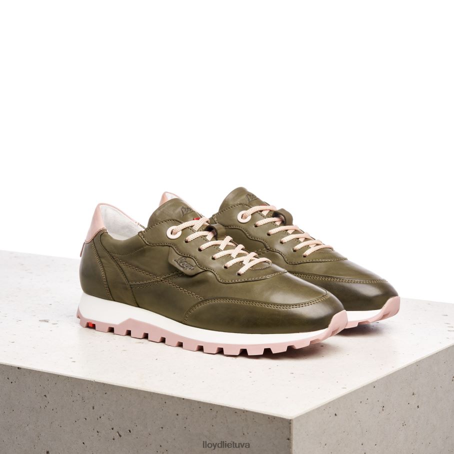 LLOYD žemi odiniai sportbačiai moterys avalynė žalias VF40PZ801