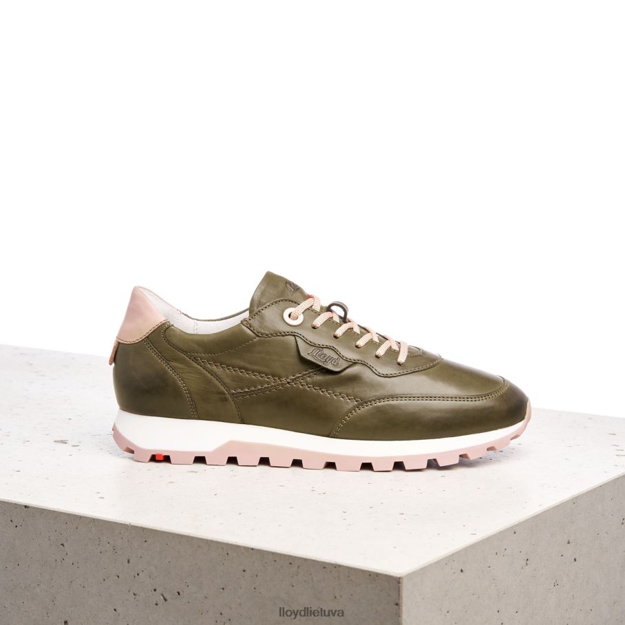 LLOYD žemi odiniai sportbačiai moterys avalynė žalias VF40PZ801