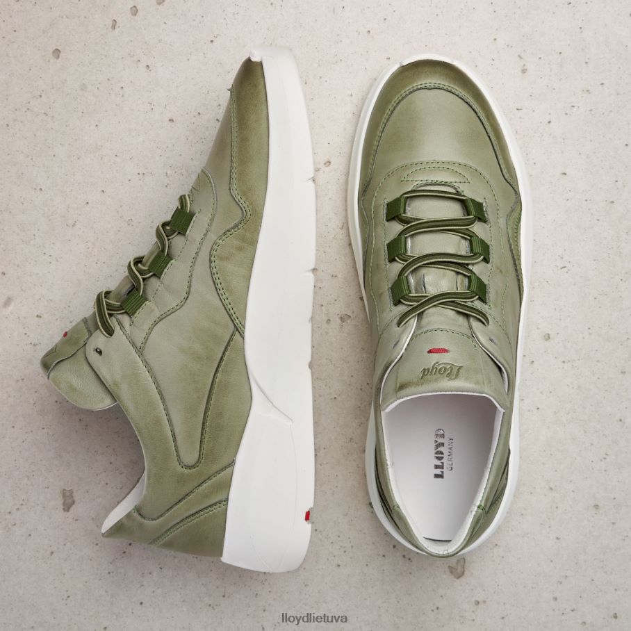 LLOYD žemi odiniai sportbačiai moterys avalynė žalias VF40PZ830