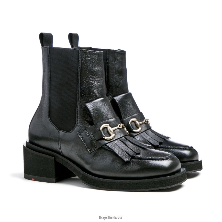 LLOYD klasikiniai kulkšnies batai moterys avalynė juodas VF40PZ960