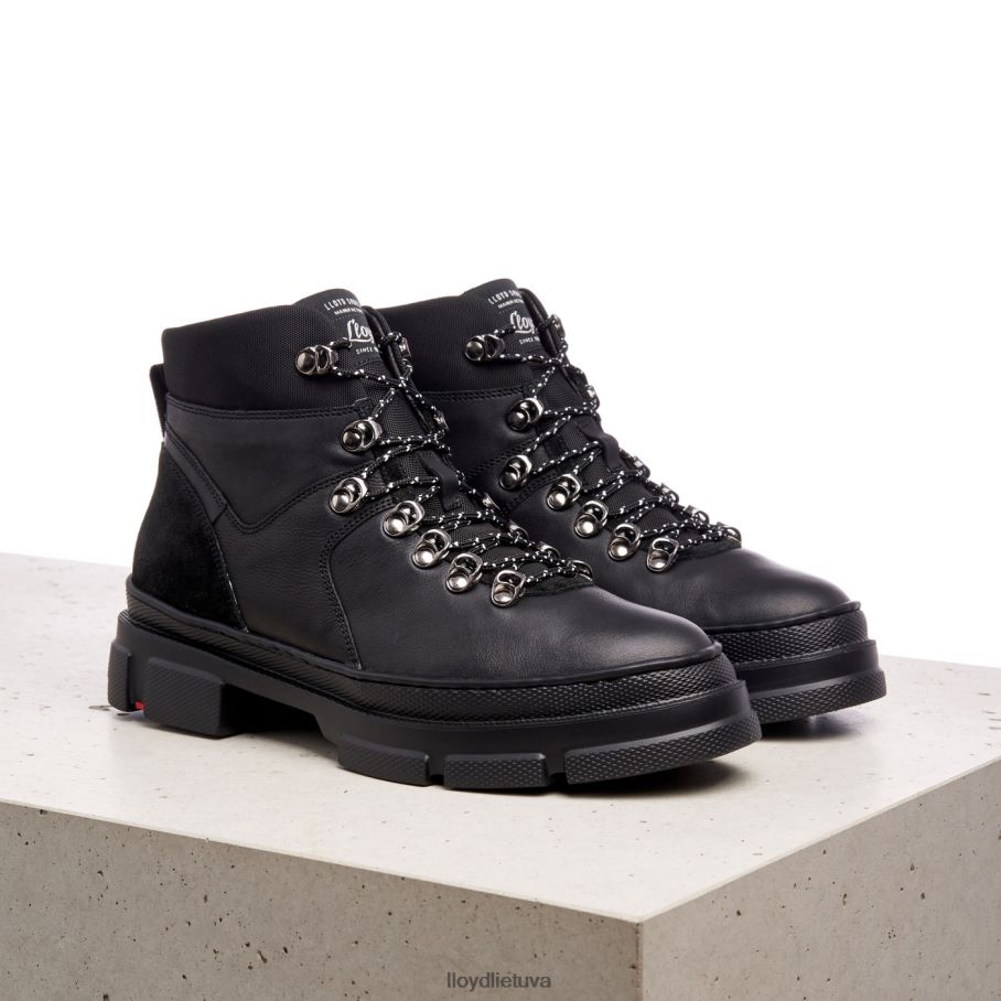 LLOYD ypač lengvi odiniai kulkšnies batai moterys avalynė juodas VF40PZ988