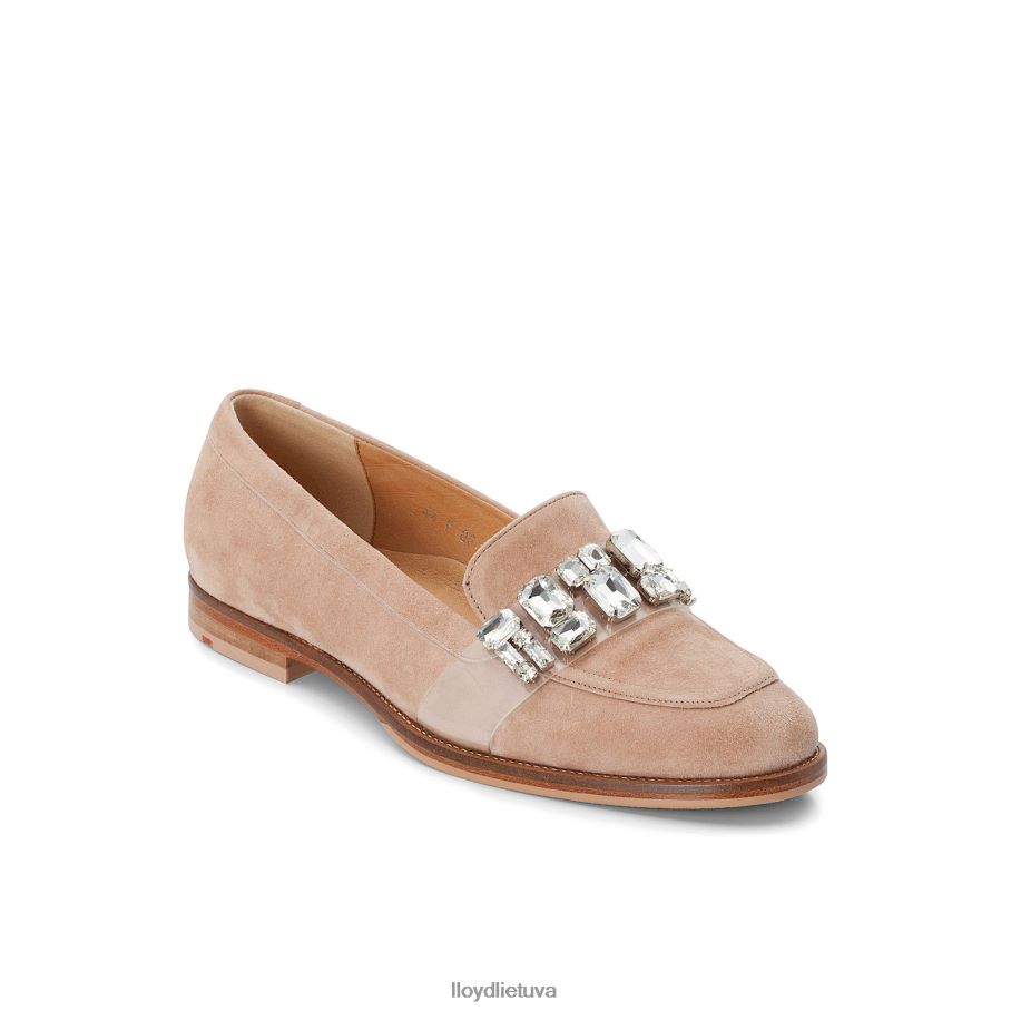 LLOYD zomšinė šlepetė moterys avalynė smėlio spalvos VF40PZ1139